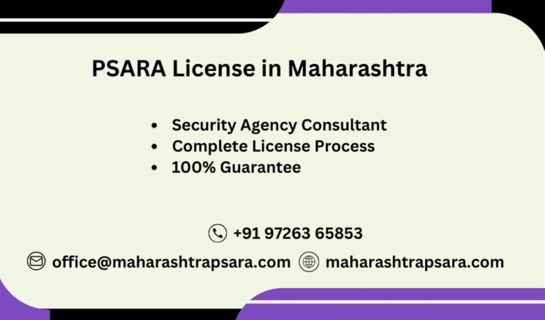 PSARA License in Maharashtra