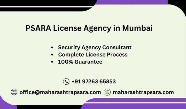 PSARA License Consultant Mumbai